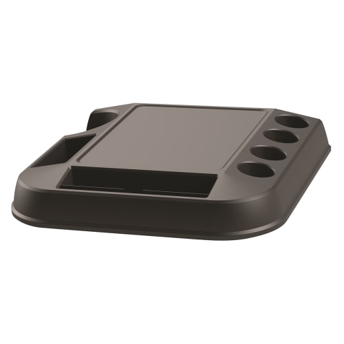 Wescon Brew Station K-Cup Tray with Wrap Around Condiment Holders, Black